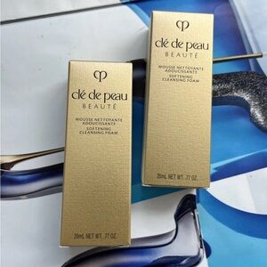 2x Cle de Peau Mouse Softening Cleansing Foam 0.77oz/20ml new